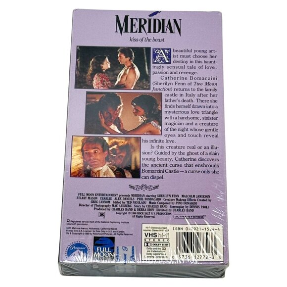 Meridian Kiss of the Beast Vintage VHS New Sealed Horror Romance - Picture 2 of 5